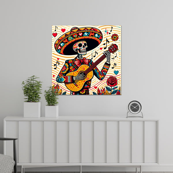 Musical Skull - A Fiesta of Colors - - Posters