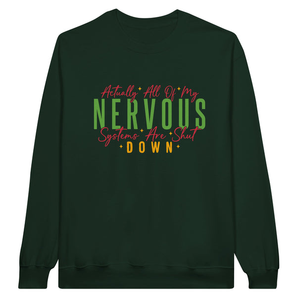 Mindful Moments - 'Shut Down Nervous Systems' - Forest Green - Print Material