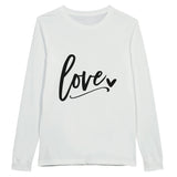 Wrap Yourself in Love - Heavyweight Shirt - White - Print Material