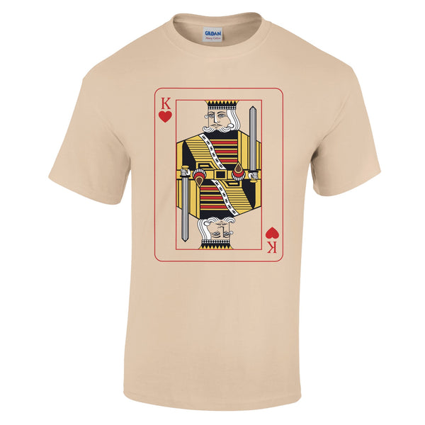 Playing Cards- K- Heavyweight Unisex Crewneck T-shirt - - Print Material