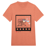 Love Broadcast - Happy Valentines Tee - Orange Triblend - Print Material