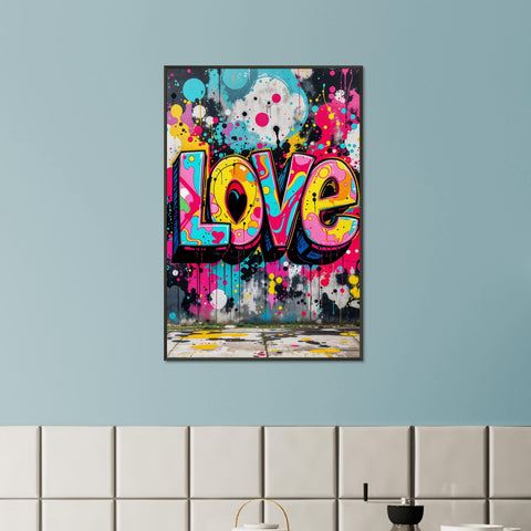 Image of Explosive Colors - Graffiti-Inspired LOVE Design