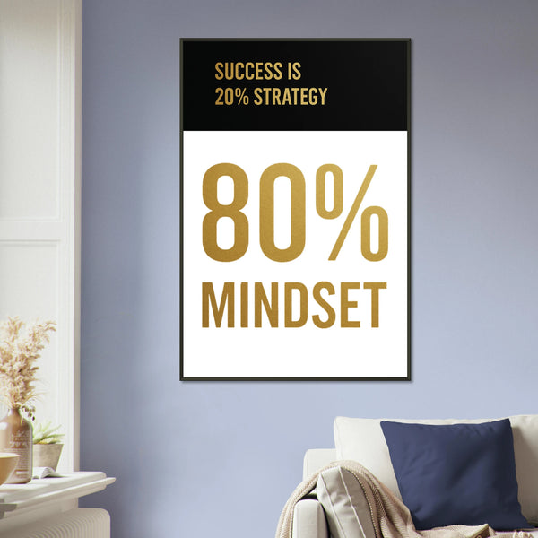 Gift a Memory - 80% Mindset Metal Framed Poster - - Metal Framed Posters