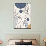 Tranquil Muse – Minimalist Metal Framed Poster Gift - - Metal Framed Posters