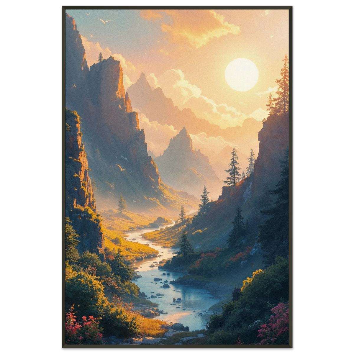 Golden Valley Framed Poster – A Gift of Peace - - Metal Framed Posters