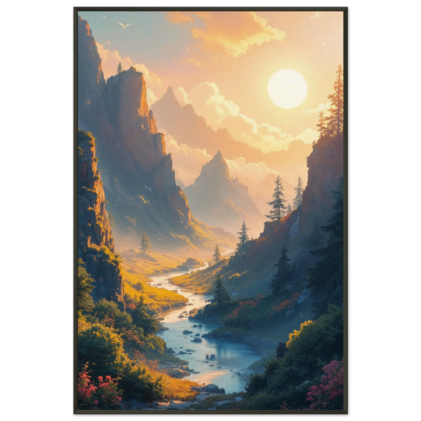 Golden Valley Framed Poster – A Gift of Peace - - Metal Framed Posters