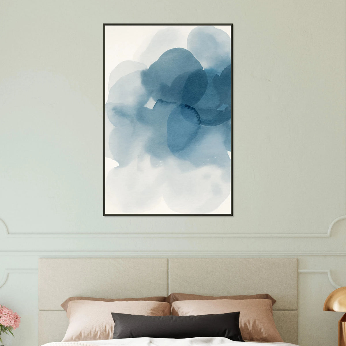 Midnight Bloom – Metal Framed Poster for Gift Lovers - - Metal Framed Posters