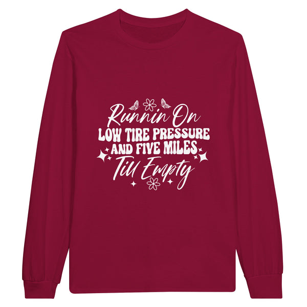 Fuel Your Run - Low Tire Pressure T-Shirt - Cardinal Red - Sweatshirt