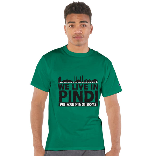 Pindi Pride - Iconic Cityscape Tee - Kelly - T-Shirts