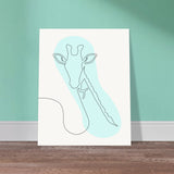 Gentle Giraffe - Minimalist Elegance - - Posters