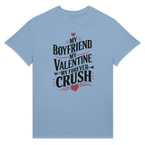 Sealed with Love - Heart & Whiskers Valentine Tee - Light Blue - T-Shirt