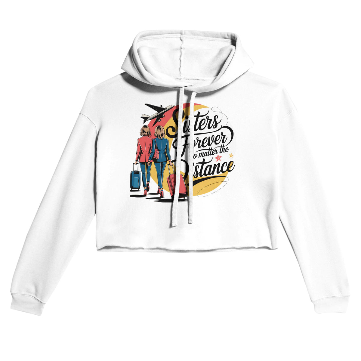 Unbreakable Bond - Sisters, No Matter the Miles - White - Hoodies