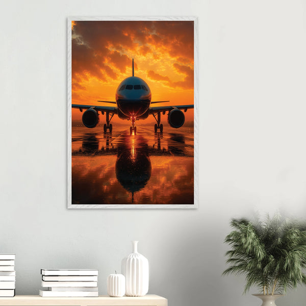 Take Flight Wooden Framed Poster for Travelers - - Wooden Framed Posters