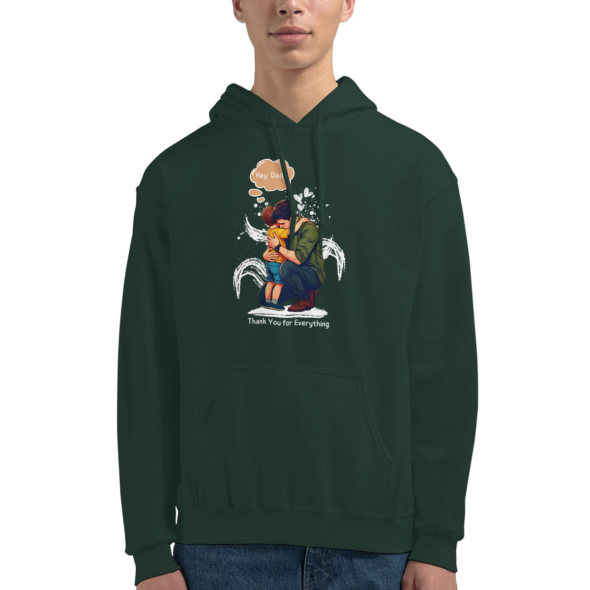 Thank You, Dad - Cherishing Every Moment - Forest Green - Hoodies