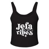 Fierce and Fearless - Channeling Jefa Vibes - solid blk blend - Tank Tops