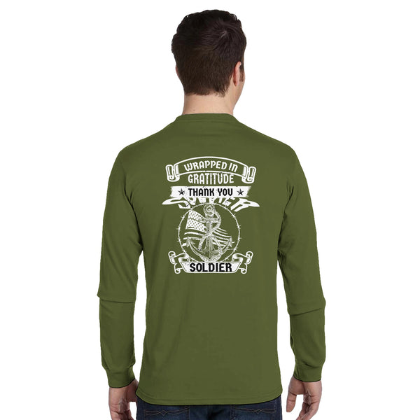 Strength and Sacrifice - A Timeless Tribute to Soldiers - Olive - T-Shirts