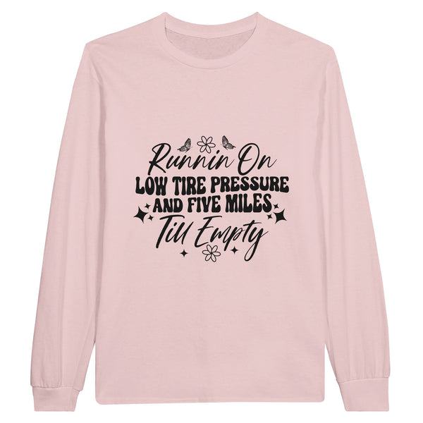 Fuel Your Run - Low Tire Pressure T-Shirt - Light Pink - Sweatshirt