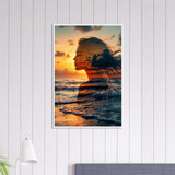Sunset Dreams - Coastal Silhouette Framed Print - - Framed Posters