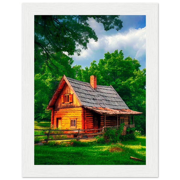 Peaceful Getaway - Framed Poster for Your Home - 15x20 cm 6x8″ White frame - Framed Posters