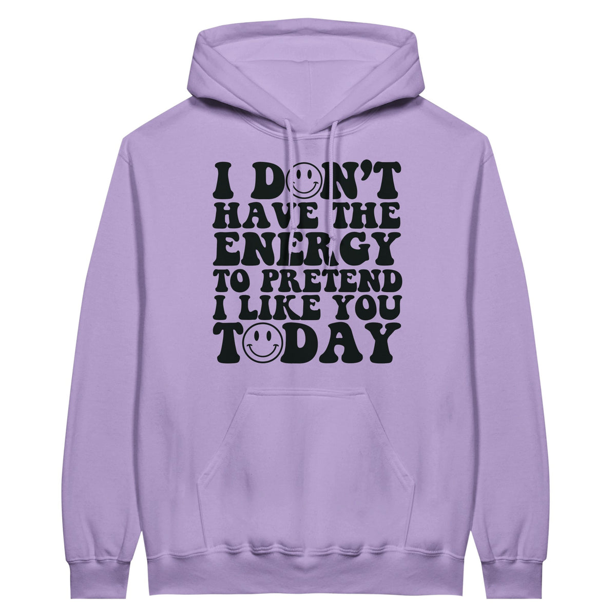 Authentic Expression Unleashed - I Don't Have the Energy - Orchid - Hoodies