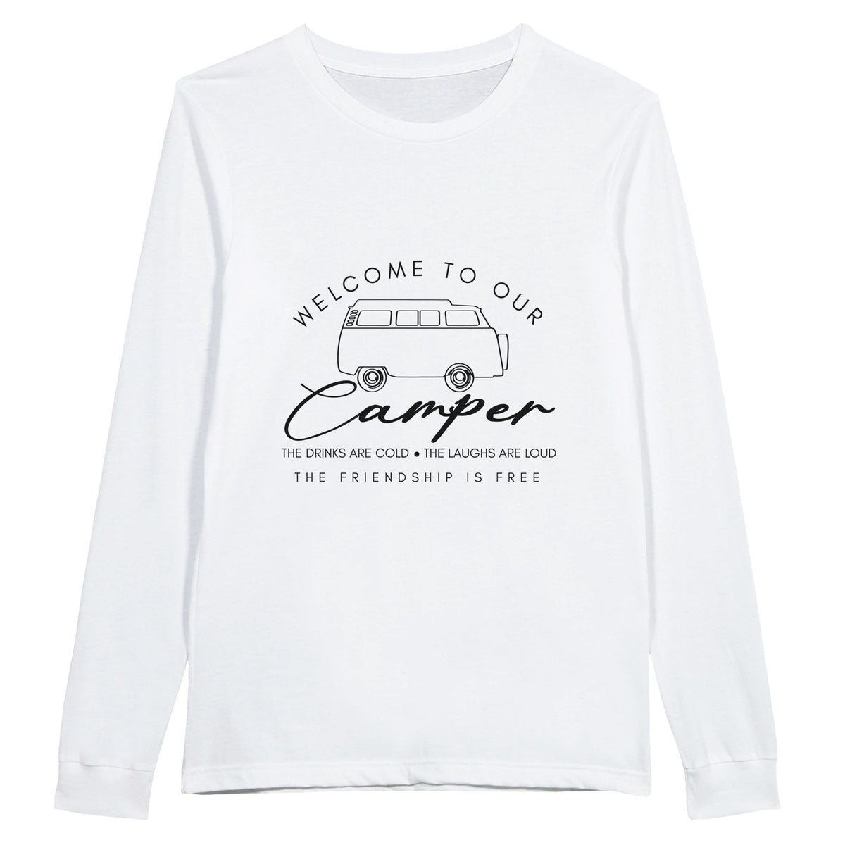 Campfire Memories - Welcome to Our Camper - White - Long Sleeve T-shirts