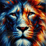 Vibrant Strength of the Lion - - Posters, Prints, & Visual Artwork