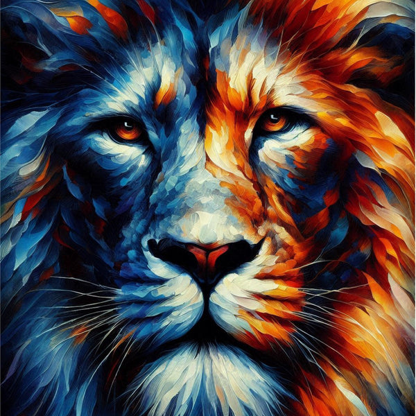 Vibrant Strength of the Lion - - Posters, Prints, & Visual Artwork