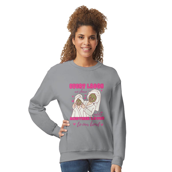 Layers of Laughter - Mother & Child Connection - Sport Grey - Sweatshirts