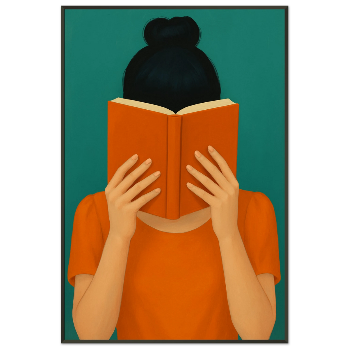 Gift Quiet Moments – Reader Girl Metal Framed Poster - Default Title - Metal Framed Posters