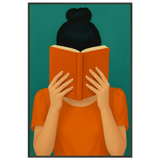 Gift Quiet Moments – Reader Girl Metal Framed Poster - Default Title - Metal Framed Posters