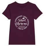 The Heart of Education - Loving, Compassionate, and Caring - Maroon - T-shirts