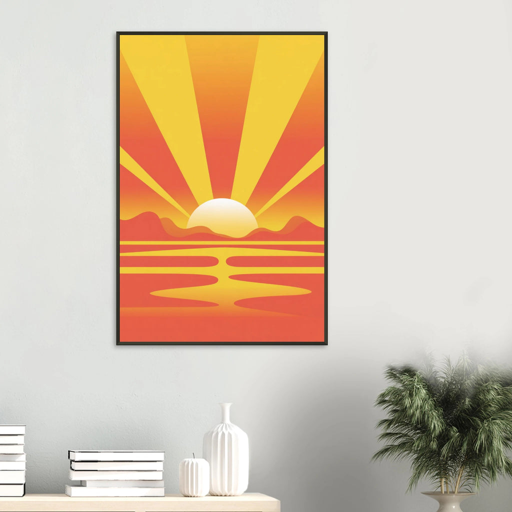 Gift Energy - Sunrise Metal Framed Poster for Inspiration - Default Title - Metal Framed Posters