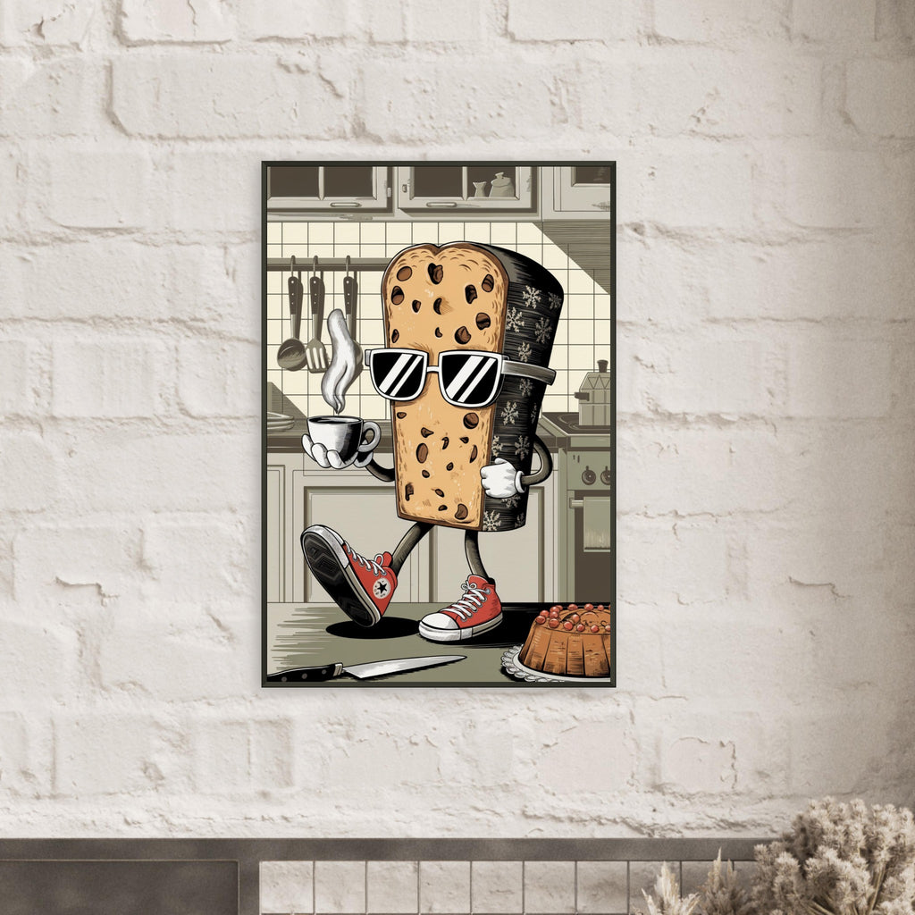 Toast with Attitude - Funky Kitchen Wall Art - - Framed Poster