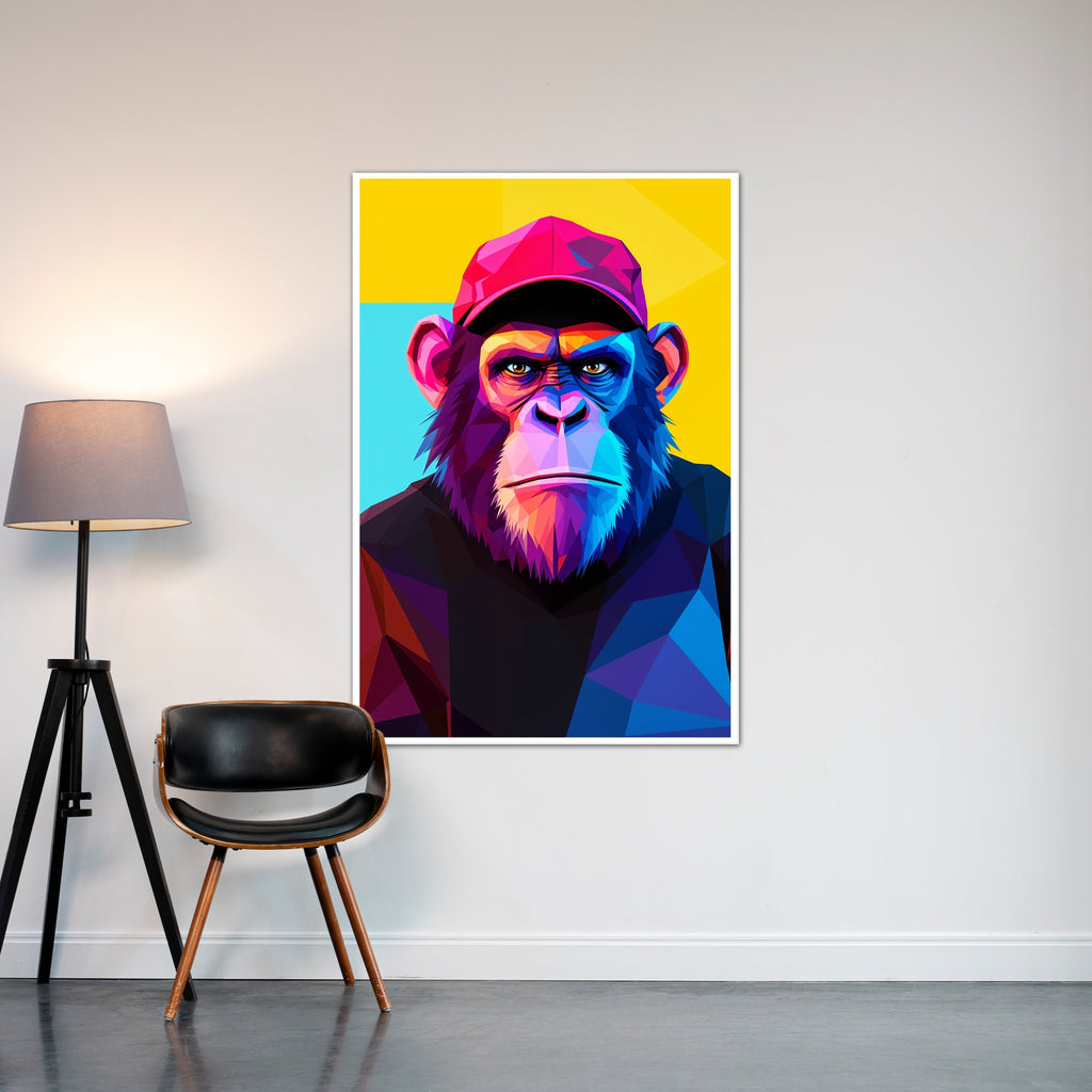 Prismatic Monkey - Eye of Boldness - 24x36 - Framed Posters