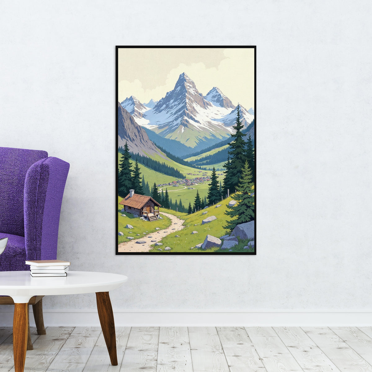 Pathway to Peaceful Heights - 16x24 - Framed Posters