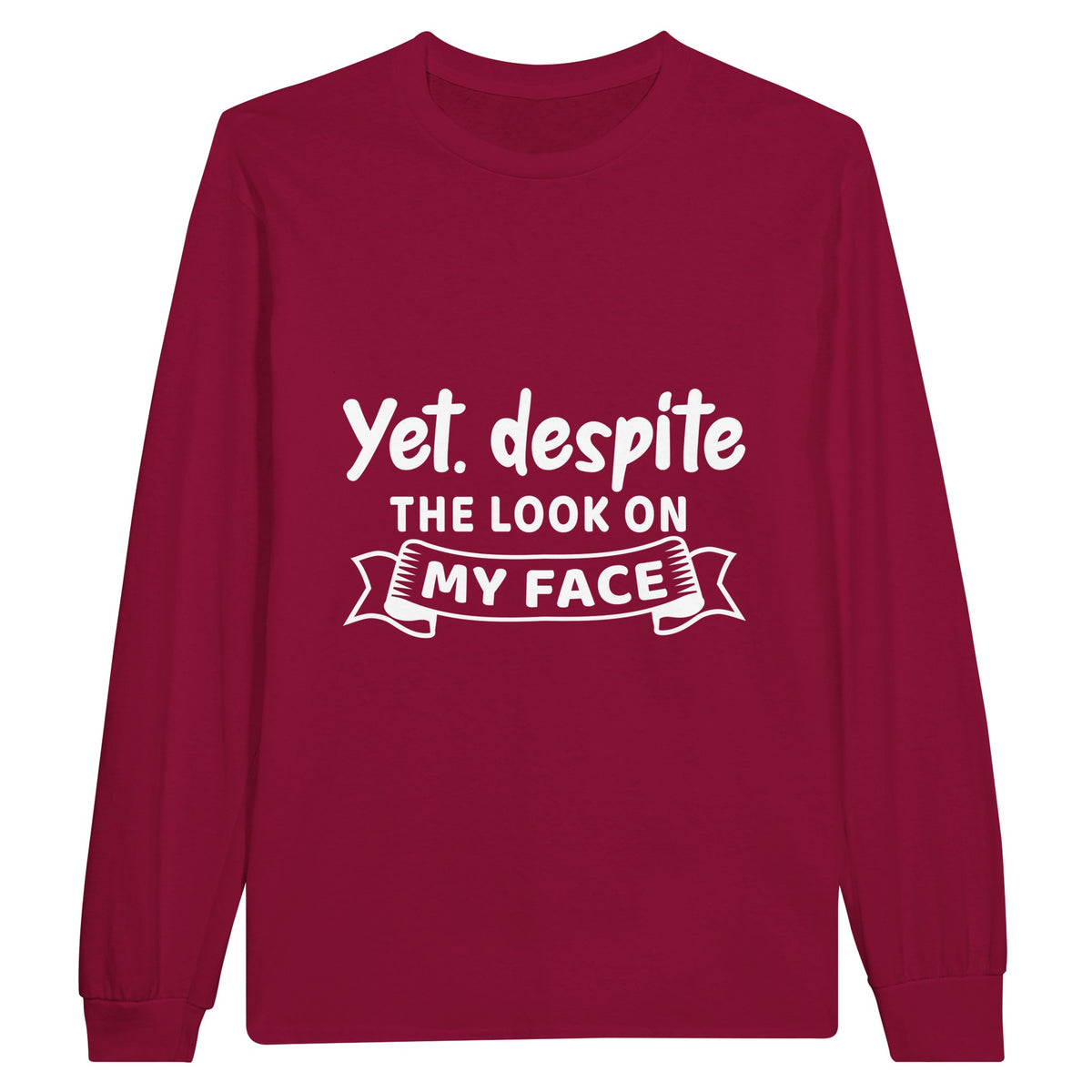 Expression Echoes - Unveiling Emotions in Cotton Canvas - Cardinal Red - Sweatshirts