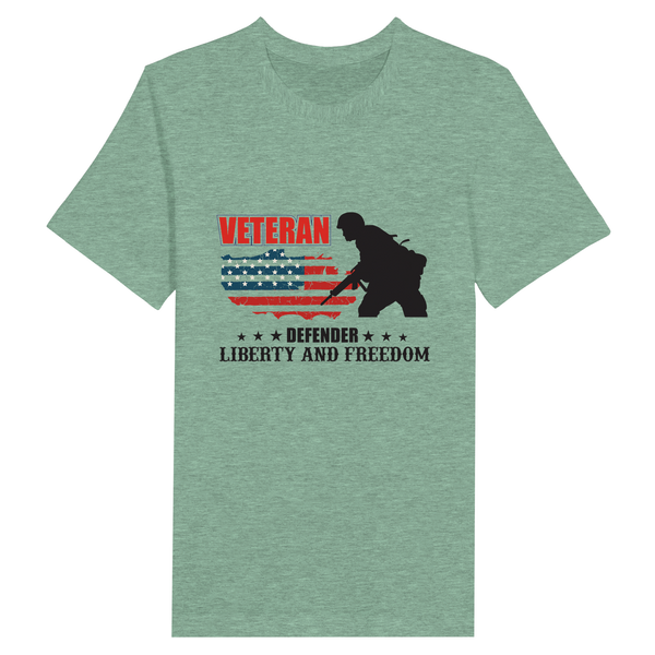 Guardians of Liberty-Veteran Defender Tee - Heather Mint - T-Shirts