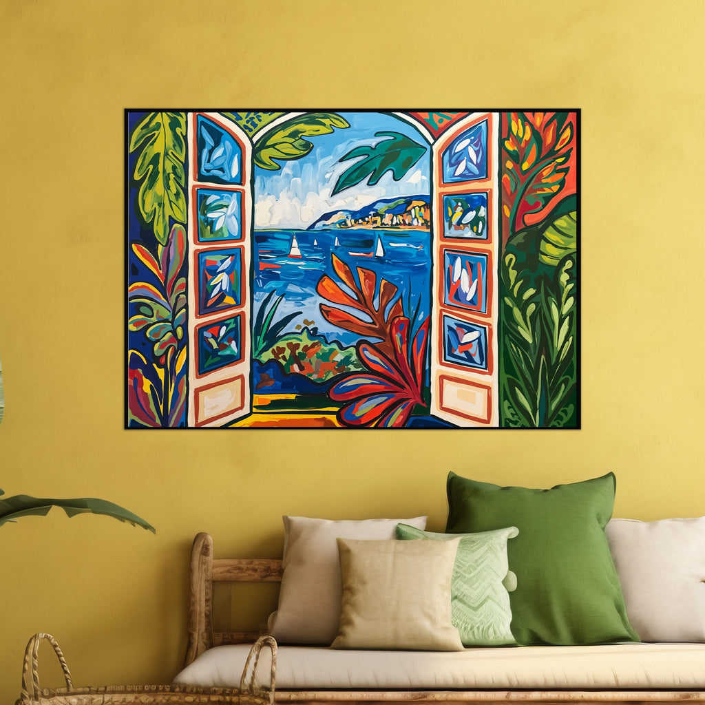 Coastal Escape – Wood and Metal Framed Poster - - Framed Posters