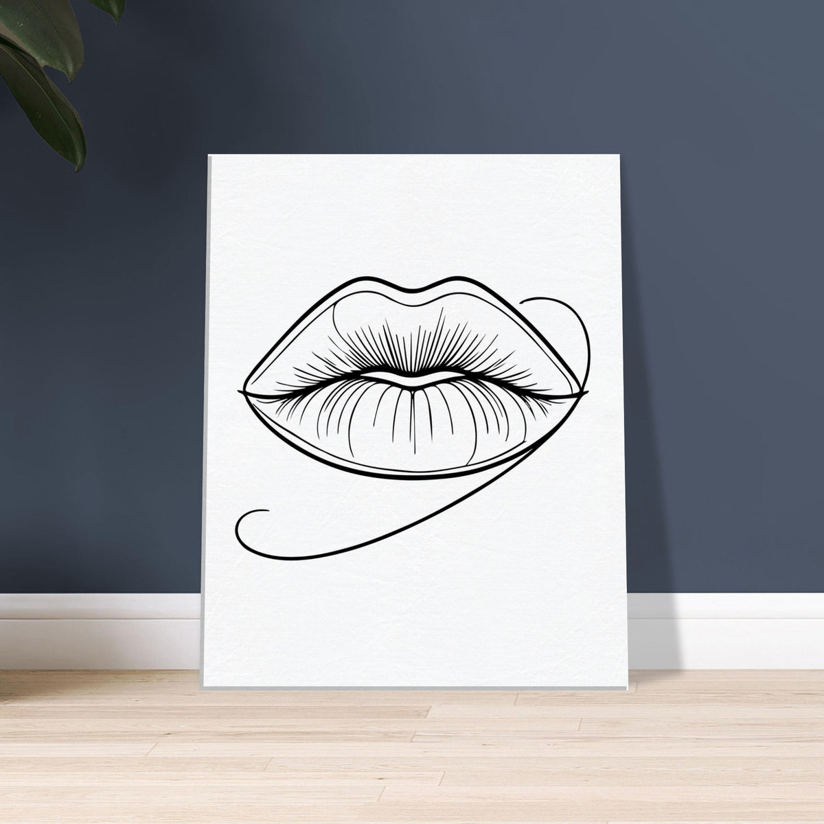 Immersive Lips Art- Canvas Print for Timeless Decor - - Canvas Prints