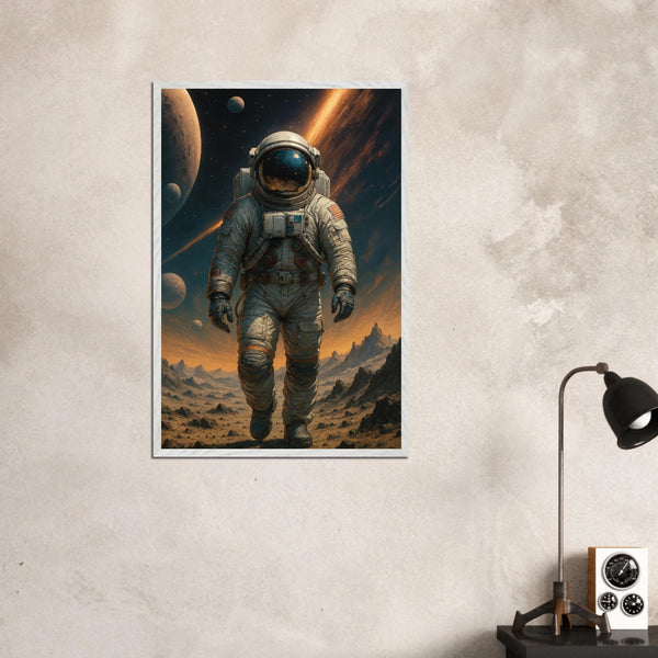 Cosmic Voyager – Wooden Framed Poster Gift - - Wooden Framed Posters