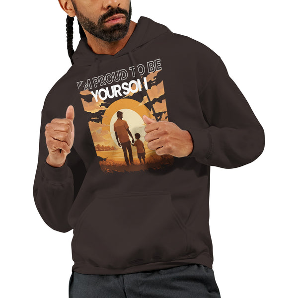 Together at Sunset - Celebrating Fatherhood - Dark Chocolate - Hoodies