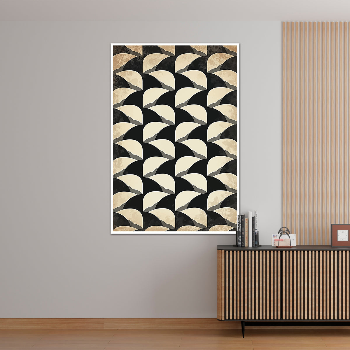 Textured Geometry - Modern Statement - - Framed Posters