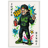 Zodiac Joker Poster Gift in Premium Wooden Frame - White frame Joker Boy - Wooden Framed Posters