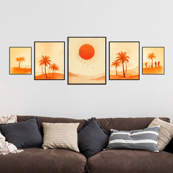 Eternal Sunset - A Desert Story - - Framed Posters