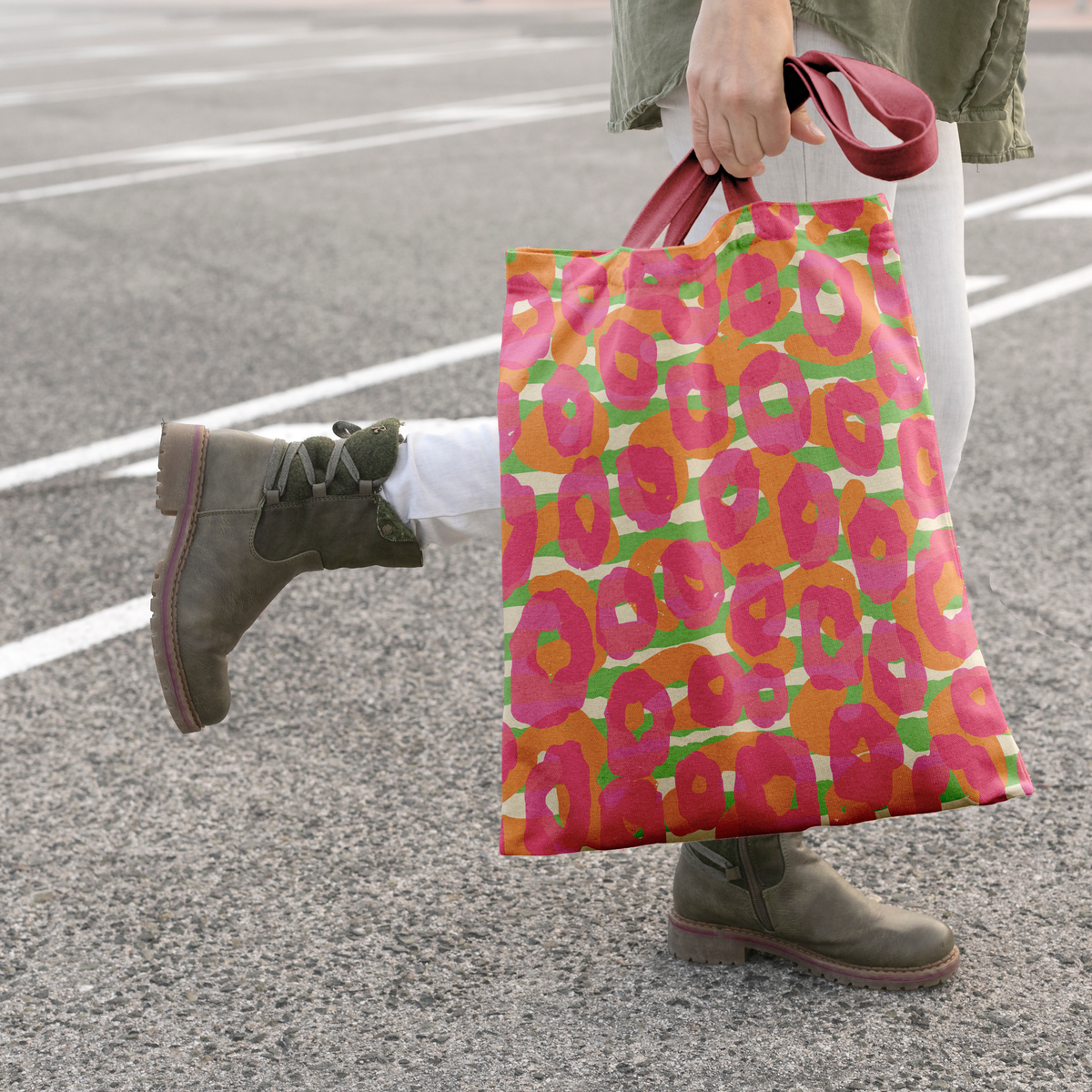 Color Splash Carryall - Modern Leopard Twist - - Tote Bags