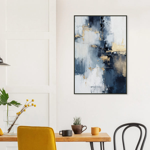 Echoes in Blue and Brass - Metal Framed Poster - - Metal Framed Posters