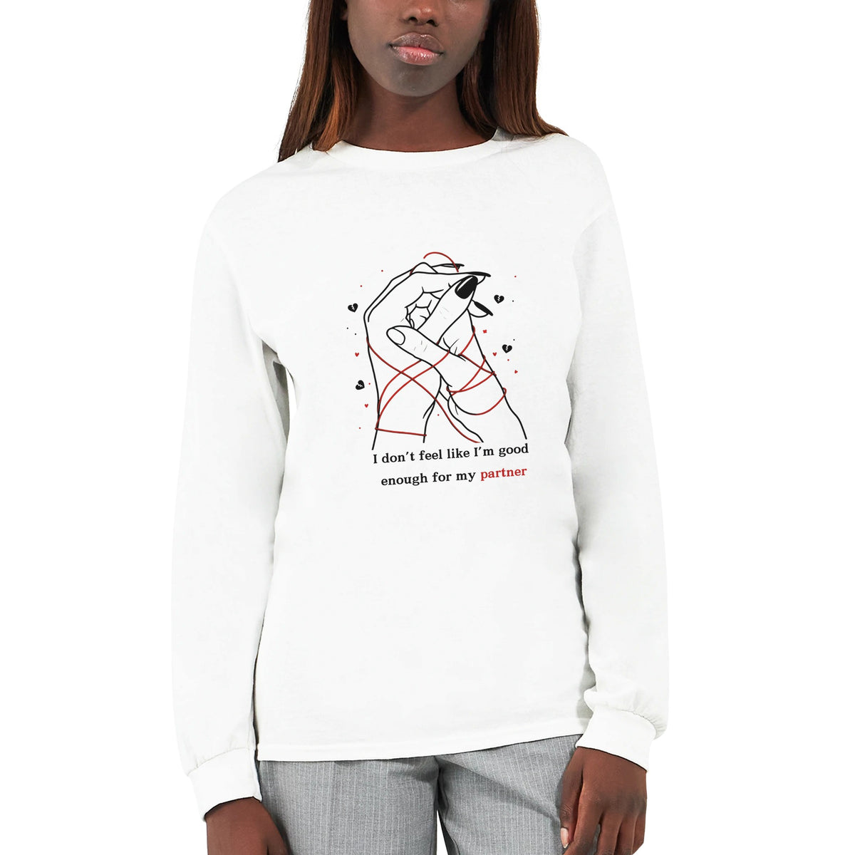 Interlaced Affection - Longsleeve Love Emblem - - Long Sleeves T-shirts