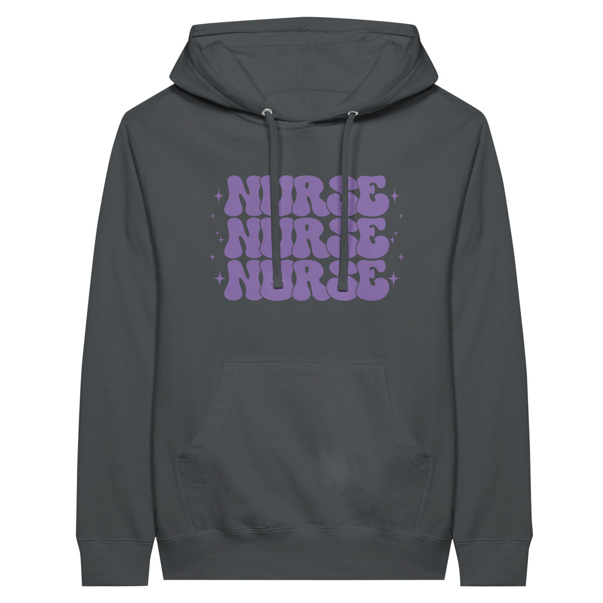 The Heartbeat of Care - Nurse Pullover Hoodie - Charcoal - Hoodies