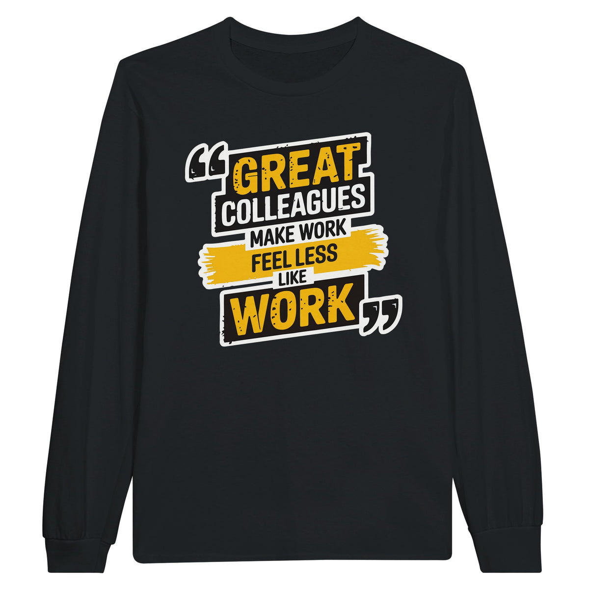 Long-sleeve Gift Tee for Amazing Colleagues - Black - Long Sleeves T-shirts