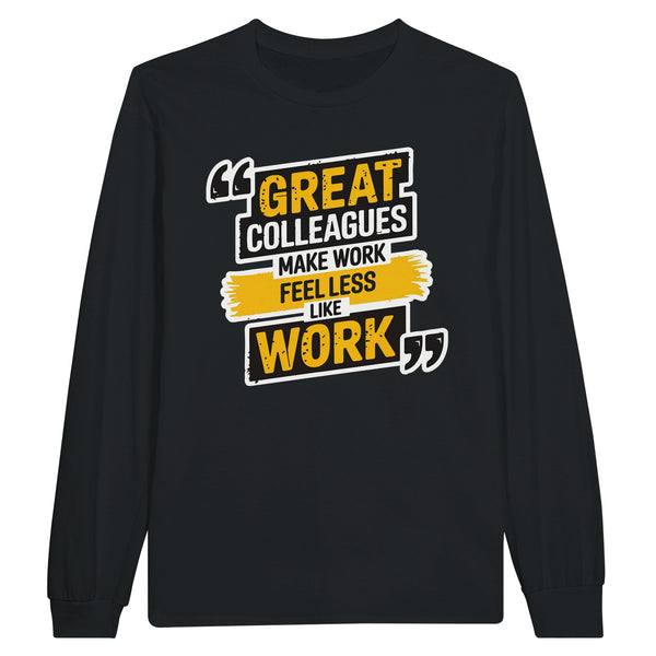 Long-sleeve Gift Tee for Amazing Colleagues - Black - Long Sleeves T-shirts